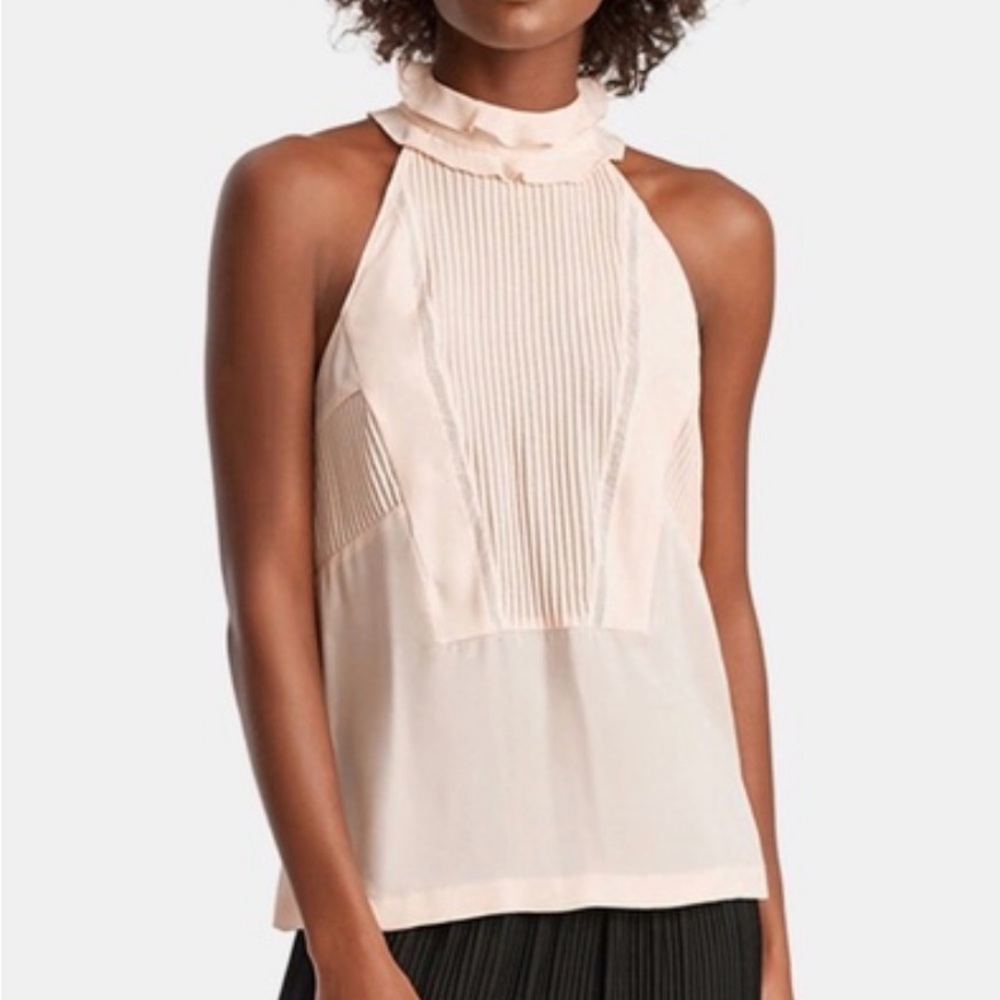 A.L.C. Black Silk Halter Blouse